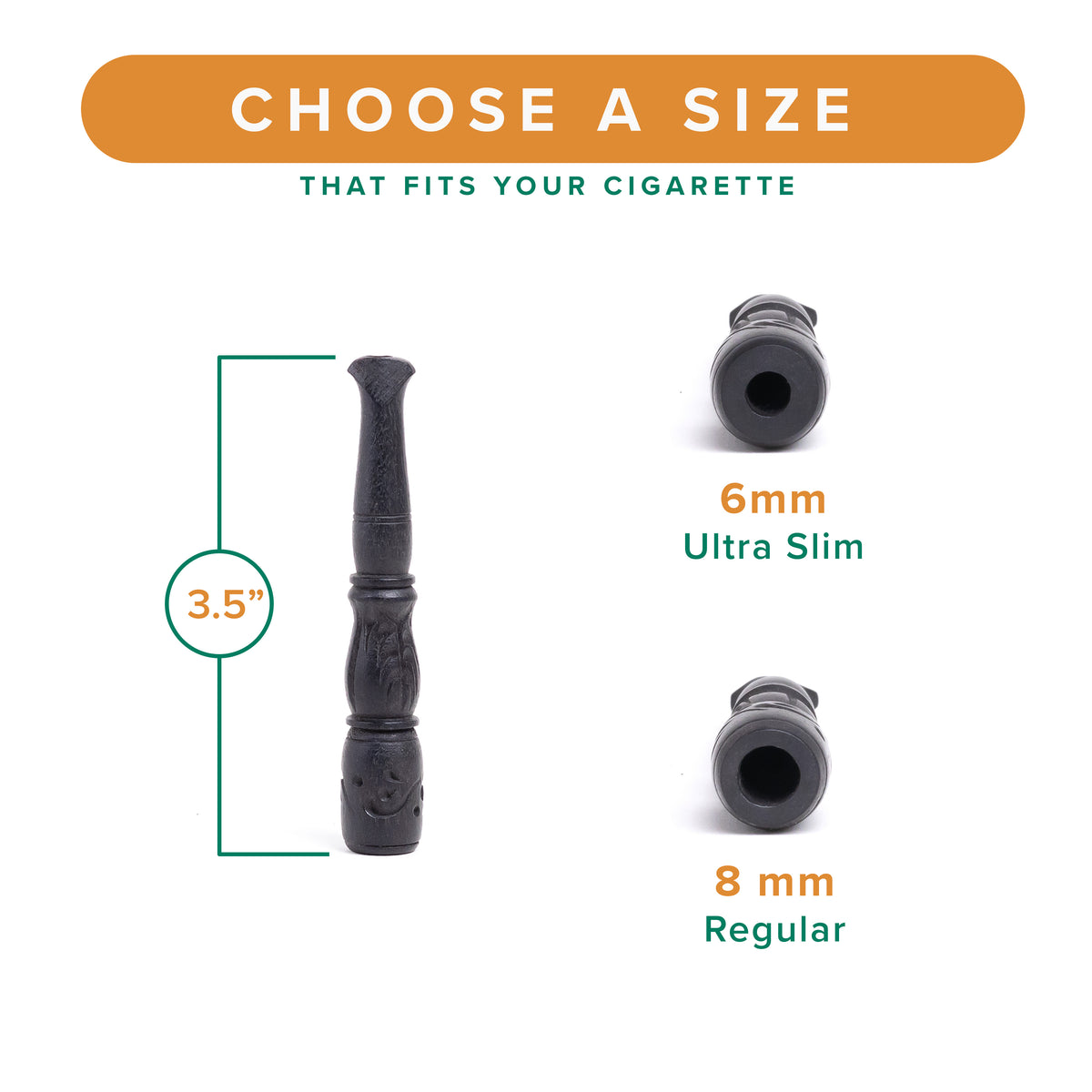 ultra slim cigarette holder 17mm Super  Fits Capri & Virginia Slims Superslims Stainless Steel Extra Slim Cigarette