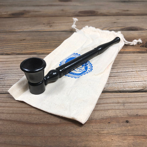 Hand-carved Ebony Wooden Pipe 8.75