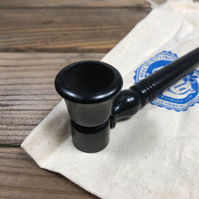Load image into Gallery viewer, Hand-carved Ebony Wooden Pipe 8.75&quot;